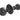 Frelan Hardware - Antique Rim Door Knobs - Round - Pair; #finish_black