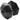 Frelan Hardware - Antique Centre Door Knob; #finish_black