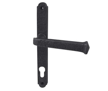 Frelan Hardware - Antique Narrow Plate locksets 92mm Centres - Pair; #finish_black