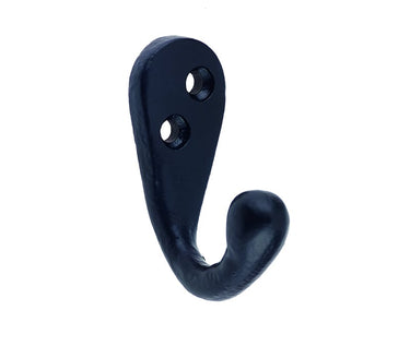Frelan Hardware - Antique Robe Hook - Single; #finish_black