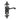 Frelan Hardware - Fleur De Lys Suite Door Handles - Pair - Lock; #finish_black
