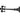 Frelan Hardware - Gate T Hinges - 400mm; #finish_black