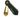 Frelan Hardware - Jedo Porcelain Covered Escutcheon - 63mm x 22mm; #finish_black