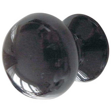 Frelan Hardware - Jedo Porcelain Cupboard Knobs - 38mm; #finish_black