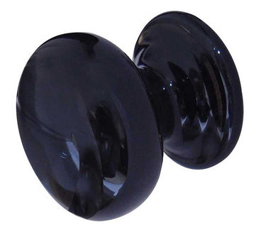 Frelan Hardware - Jedo Porcelain Cupboard Knobs - 33mm; #finish_black