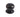 Frelan Hardware - Jedo Porcelain Mortice Door Knobs - Pair; #finish_goldline-black