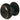 Frelan Hardware - Jedo Porcelain Cupboard Knobs - 38mm; #finish_goldline-black