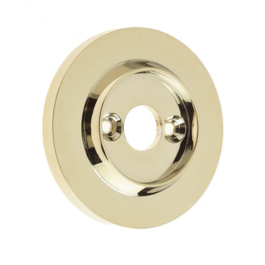 Frelan Hardware - Jedo Porcelain Mortice Door Knobs - Replacement Rose; #finish_polished-brass