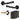 Frelan Hardware - Jedo Classic Door Pack - 44mm Backset - Latch - 4" Hinge; #finish_black
