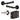 Frelan Hardware - Jedo Classic Door Pack - 44mm Backset - Latch - 3" Hinge; #finish_black