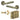 Frelan Hardware - Jedo Bloom Door Pack - 44mm Backset - Latch - 3" Hinge; #finish_antique-brass