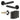 Frelan Hardware - Jedo Bloom Door Pack - 44mm Backset - Latch - 4" Hinge; #finish_black