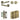 Frelan Hardware - Jedo Bloom Door Pack - 57mm Backset - Plain Turn - 3" Hinge; #finish_antique-brass
