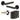 Frelan Hardware - Jedo Hex Door Pack - 44mm Backset - Latch - 4" Hinge; #finish_black