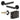 Frelan Hardware - Jedo Hex Door Pack - 44mm Backset - Latch - 3" Hinge; #finish_black