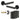 Frelan Hardware - Jedo Hex Door Pack - 57mm Backset - Latch - 4" Hinge; #finish_black