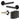 Frelan Hardware - Jedo Bari Door Pack - 44mm Backset - Latch - 4" Hinge; #finish_black
