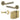 Frelan Hardware - Jedo Bari Door Pack - 57mm Backset - Latch - 4" Hinge; #finish_antique-brass