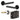 Frelan Hardware - Jedo Bari Door Pack - 57mm Backset - Latch - 3" Hinge; #finish_black