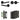 Frelan Hardware - Jedo Bari Door Pack - 57mm Backset - Knurled Turn - 4" Hinge; #finish_black