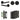 Frelan Hardware - Jedo Bari Door Pack - 57mm Backset - Traditional Turn - 4" Hinge; #finish_black