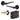 Frelan Hardware - Jedo Gio Door Pack - 44mm Backset - Latch - 3" Hinge; #finish_black