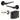 Frelan Hardware - Jedo Gio Door Pack - 57mm Backset - Latch - 4" Hinge; #finish_black
