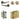 Frelan Hardware - Jedo Gio Door Pack - 44mm Backset - Traditional Turn - 4" Hinge; #finish_antique-brass