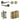 Frelan Hardware - Jedo Gio Door Pack - 44mm Backset - Plain Turn - 3" Hinge; #finish_antique-brass