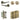 Frelan Hardware - Jedo Gio Door Pack - 44mm Backset - Traditional Turn - 3" Hinge; #finish_antique-brass