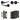 Frelan Hardware - Jedo Gio Door Pack - 57mm Backset - Plain Turn - 4" Hinge; #finish_black