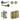 Frelan Hardware - Jedo Gio Door Pack - 57mm Backset - Plain Turn - 3" Hinge; #finish_antique-brass