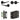 Frelan Hardware - Jedo Gio Door Pack - 57mm Backset - Plain Turn - 3" Hinge; #finish_black