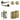 Frelan Hardware - Jedo Gio Door Pack - 57mm Backset - Traditional Turn - 3" Hinge; #finish_antique-brass