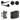 Frelan Hardware - Jedo Gio Door Pack - 57mm Backset - Traditional Turn - 3" Hinge; #finish_black