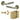 Frelan Hardware - Jedo Venice Door Pack - 44mm Backset - Latch - 4" Hinge; #finish_antique-brass