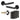 Frelan Hardware - Jedo Venice Door Pack - 44mm Backset - Latch - 4" Hinge; #finish_black
