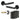 Frelan Hardware - Jedo Venice Door Pack - 57mm Backset - Latch - 4" Hinge; #finish_black
