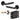 Frelan Hardware - Jedo Venice Door Pack - 57mm Backset - Latch - 3" Hinge; #finish_black
