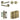 Frelan Hardware - Jedo Venice Door Pack - 57mm Backset - Plain Turn - 3" Hinge; #finish_antique-brass