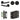 Frelan Hardware - Jedo Venice Door Pack - 57mm Backset - Traditional Turn - 3" Hinge; #finish_black