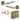 Frelan Hardware - Jedo Midtown Door Pack - 44mm Backset - Latch - 3" Hinge; #finish_antique-brass
