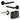 Frelan Hardware - Jedo Midtown Door Pack - 44mm Backset - Latch - 3" Hinge; #finish_black