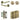 Frelan Hardware - Jedo Midtown Door Pack - 57mm Backset - Traditional Turn - 3" Hinge; #finish_antique-brass