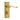 Frelan Hardware - Georgian Suite Door Handles - Pair - Bathroom; #finish_polished-brass