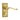 Frelan Hardware - Georgian Suite Door Handles - Short - Pair - Bathroom; #finish_polished-brass