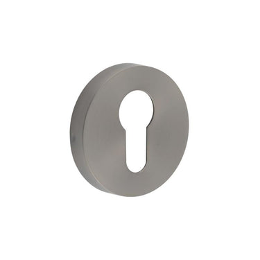 Frelan Hardware - Euro Profile Escutcheon - Grade 304 - 52mm x 8mm; #finish_gun-metal