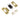 Frelan Hardware - Jedo Heavy Duty Tubular Latch - Accessory Pack - Squared; #finish_antique-brass