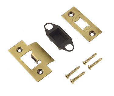 Frelan Hardware - Jedo Heavy Duty Tubular Latch - Accessory Pack - Squared; #finish_antique-brass
