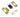 Frelan Hardware - Jedo Heavy Duty Tubular Latch - Accessory Pack - Squared; #finish_satin-brass